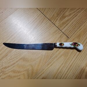 Royal Albert Old Country Roses Cake Knife Made In England Bone China